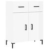vidaXL Buffet Blanc brillant 69,5x34x90 cm Bois d'ingénierie