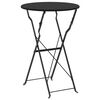 vidaXL Table bistrot Anthracite Ø50x71 cm Acier revêtu de poudre