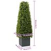vidaXL Tour en Herbe Eucalyptus Vert 27 x 27 x 90 cm Plastique