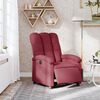 vidaXL Fauteuil inclinable &eacute;lectrique Rouge bordeaux Tissu