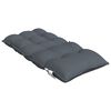 vidaXL Coussins de chaise &agrave; dossier bas lot de 4 anthracite