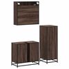 vidaXL Ensemble de meubles de salle de bain 3 pcs Ch&ecirc;ne marron