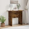 vidaXL Table console Ch&ecirc;ne fum&eacute; 93 x 40 x 75 cm Bois d'ing&eacute;nierie