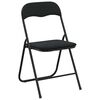 vidaXL Chaise pliante 8 pcs Noir 48 x 44 x 78 cm Velours