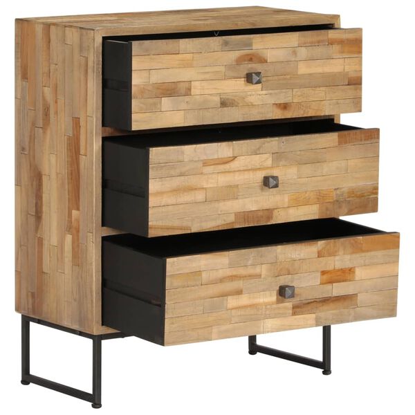 vidaXL Ensemble de buffet 2 pcs Bois de teck recycl&eacute;