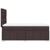 vidaXL Sommier &agrave; lattes de lit avec matelas Marron fonc&eacute; 90x190 cm