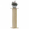 vidaXL Supports pour plantes 2 pcs ch&ecirc;ne sonoma bois d'ing&eacute;nierie