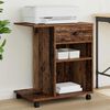 vidaXL Support d'imprimante avec tiroir Bois ancien 60 x 40 x 68,5 cm