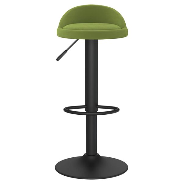 vidaXL Tabourets de bar lot de 2 vert clair velours