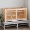 vidaXL Cage pour hamster 89,5 x 45 x 45 cm en bois massif de sapin