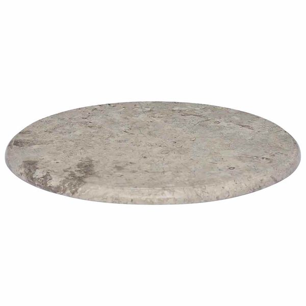 vidaXL Dessus de table Gris &Oslash;50x2,5 cm Marbre