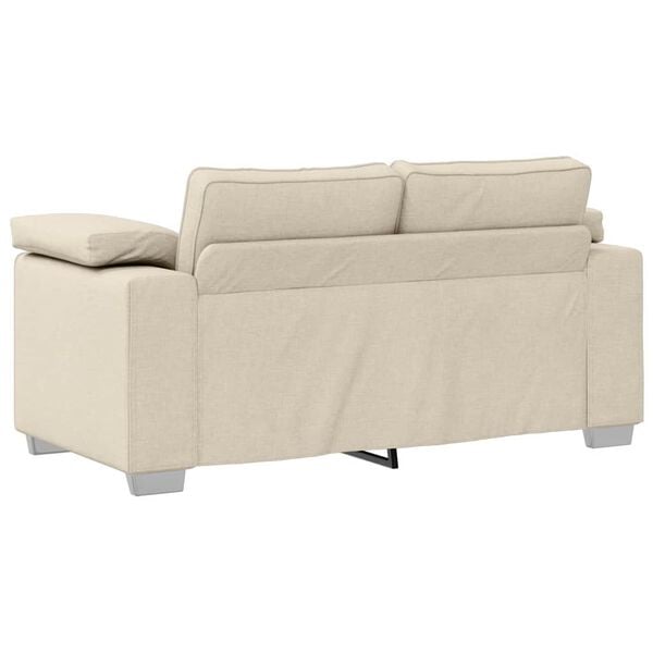 vidaXL Canap&eacute; Beige 160 x 77 x 82 cm Tissu en lin m&eacute;lang&eacute;