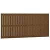 vidaXL T&ecirc;te de lit murale Marron miel 185x3x90 cm Bois massif de pin