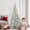 vidaXL Sapin de No&euml;l Artificiel &agrave; Branches Articul&eacute;es Blanc 180 cm