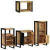 vidaXL Ensemble de mobilier de salle de bain avec tiroir 4 pcs