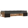 vidaXL Ensemble de canap&eacute;s d'ext&eacute;rieur 7 pc Naturel et Anthracite