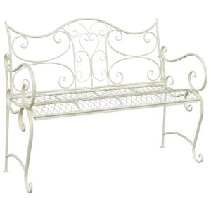 vidaXL Banc de jardin 2-Nombre de places 114 x 56,5 x 90 cm Acier