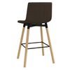 vidaXL Tabourets de bar lot de 2 Marron Tissu