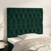 vidaXL T&ecirc;te de lit Vert fonc&eacute; 100x7x118/128 cm Velours