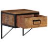 vidaXL Table de chevet 40x35x40 cm bois de manguier massif