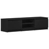 vidaXL Meuble TV Noir 140x40x35,5 cm Bois d'ing&eacute;nierie