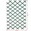 Nature Palissade de jardin 100 x 200 cm PVC Vert