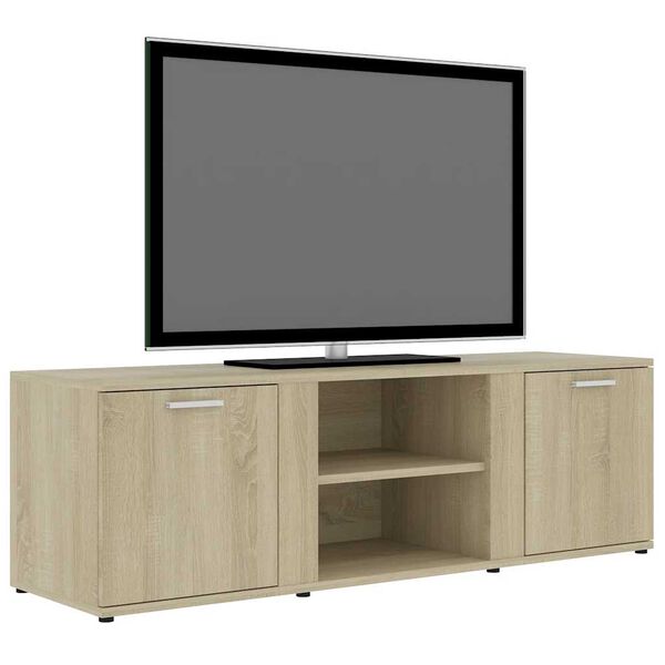 vidaXL Meuble TV Chêne sonoma 120x34x37 cm Bois d’ingénierie