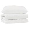 vidaXL Ensemble de Duvet avec oreiller 2 pi&egrave;ces Blanc Microfibre