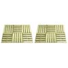 vidaXL Dalles de terrasse 12 pcs 50x50 cm Bois Vert