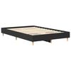 vidaXL Cadre de lit sans matelas noir 140x190 cm bois d'ing&eacute;nierie