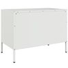 vidaXL Meuble TV blanc 68x39x50,5 cm acier