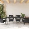vidaXL Table de Jardin Noir 160 x 80 x 73 cm Teck massif