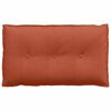 vidaXL Coussin de Dos Rouge orange 80 x 50 cm Tissu en velours c&ocirc;tel&eacute;