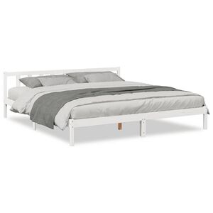 vidaXL Cadre de lit extra long sans matelas 200x220 cm bois massif pin