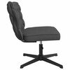 vidaXL Chaise pivotante de bureau Gris fonc&eacute; Tissu
