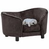 vidaXL Canap&eacute; pour chien Marron 69x49x40 cm Peluche