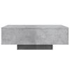 vidaXL Table basse avec lumières LED gris béton 85x55x31 cm