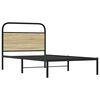 vidaXL Cadre de lit sans matelas 107x203 cm chêne sonoma