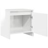 vidaXL Tables de chevet 2 pcs blanc brillant 45x34x44,5 cm