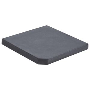 vidaXL Plaque de poids de parasol Noir Granite Carr&eacute; 25 kg