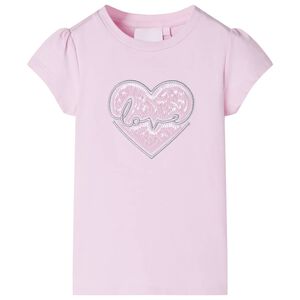 T-shirt pour enfants rose clair 104