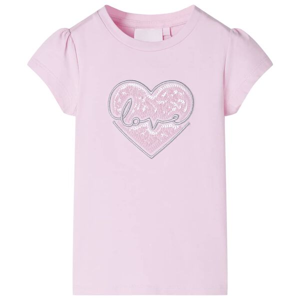 T-shirt pour enfants rose clair 104