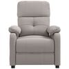 vidaXL Fauteuil de massage Taupe Tissu
