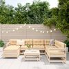vidaXL Salon de jardin 8 pcs bois de pin massif