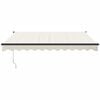 vidaXL Auvent r&eacute;tractable cr&egrave;me 3x2,5 m tissu et aluminium