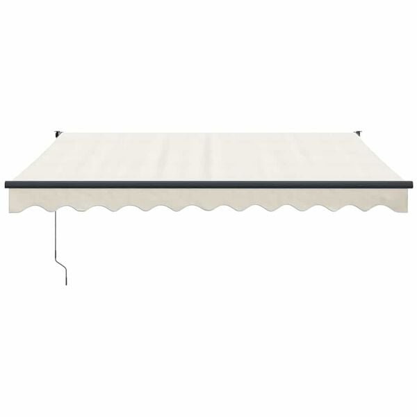 vidaXL Auvent r&eacute;tractable cr&egrave;me 3x2,5 m tissu et aluminium