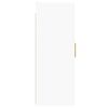 vidaXL Armoires murales 2 pcs blanc bois d'ing&eacute;nierie