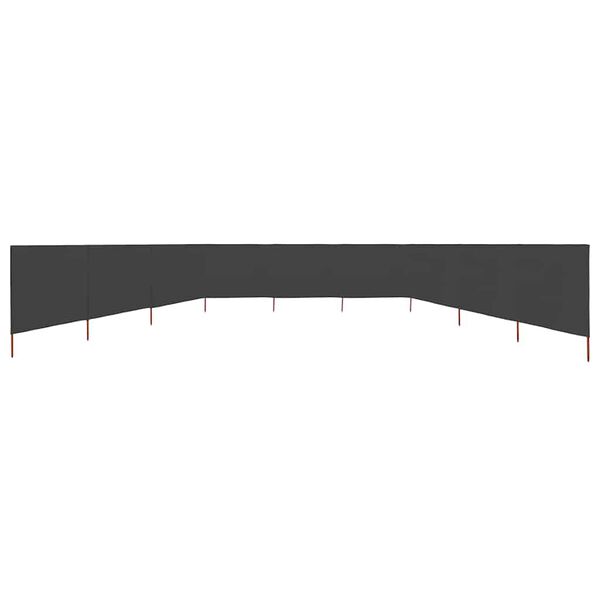vidaXL Paravent 9 panneaux Tissu 1200 x 120 cm Anthracite