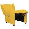 vidaXL Fauteuil de massage Jaune Tissu