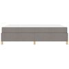vidaXL Cadre de lit avec matelas Taupe 140 x 190 cm tissu